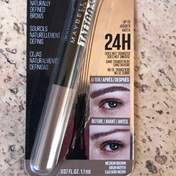 ❤️ Maybelline Tattoo Studio brow pen, medium brown - Picture 3 of 4